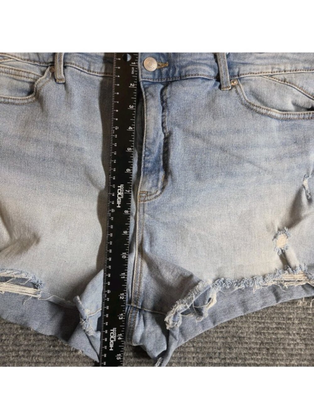 SOFIA Vergara Jeans Chi Short Denim Shorts Women's 16 Blue Cut-Off  Distressed - Picture 12 of 16